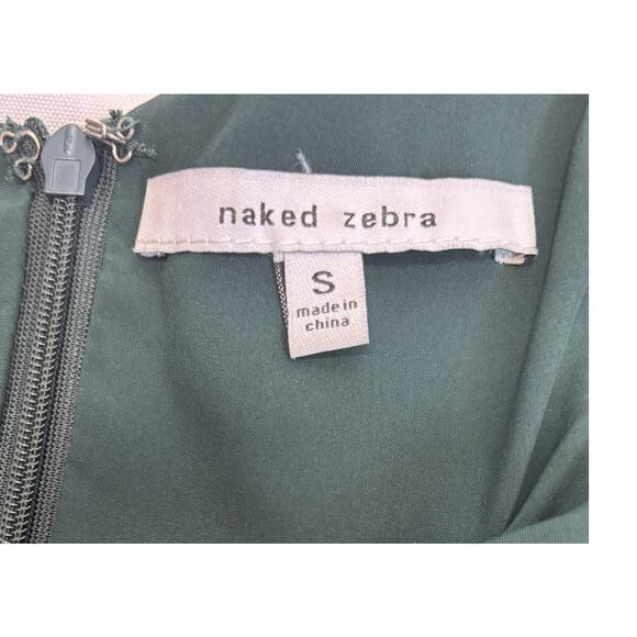 Naked Zebra Spaghetti Strap Dress –Emerald Green – Women S - Picture 3 of 7